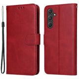 Darrahopens Electronics > Mobile Accessories > Phone Cases & Screen Protectors Samsung A55 5G PU Leather Wallet Case Compatible with Samsung, Red