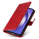 Darrahopens Electronics > Mobile Accessories > Phone Cases & Screen Protectors Samsung A55 5G PU Leather Wallet Case Compatible with Samsung, Red