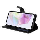 Darrahopens Electronics > Mobile Accessories > Phone Cases & Screen Protectors Samsung A56 5G Wallet Case, PU Leather, Compatible with Samsung, Black
