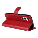 Darrahopens Electronics > Mobile Accessories > Phone Cases & Screen Protectors Samsung A56 5G Wallet Case Red PU Leather Compatible with Samsung