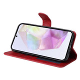Darrahopens Electronics > Mobile Accessories > Phone Cases & Screen Protectors Samsung A56 5G Wallet Case Red PU Leather Compatible with Samsung