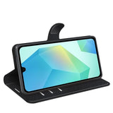 Darrahopens Electronics > Mobile Accessories > Phone Cases & Screen Protectors Samsung Galaxy A17 5G Litchi Texture Case with Horizontal Flip and Stand Black_max Black