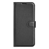 Darrahopens Electronics > Mobile Accessories > Phone Cases & Screen Protectors Samsung Galaxy A17 5G Litchi Texture Case with Horizontal Flip and Stand Black_max Black