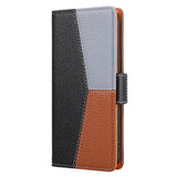 Darrahopens Electronics > Mobile Accessories > Phone Cases & Screen Protectors Samsung Galaxy A22 4G Case Magnetic Black Three-color Stitching Compatible with Samsung