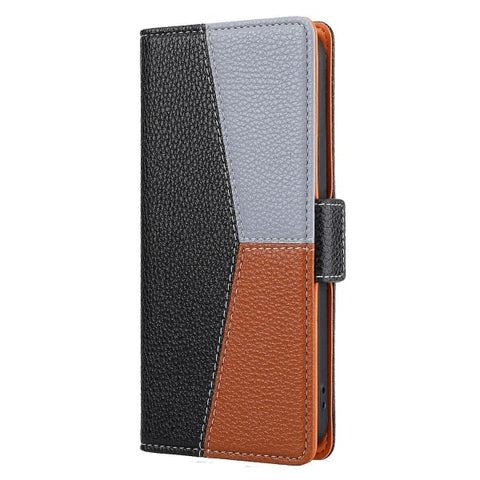 Darrahopens Electronics > Mobile Accessories > Phone Cases & Screen Protectors Samsung Galaxy A22 4G Case Magnetic Black Three-color Stitching Compatible with Samsung