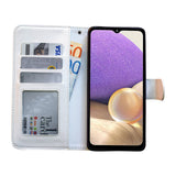 Darrahopens Electronics > Mobile Accessories > Phone Cases & Screen Protectors Samsung Galaxy A32 5G - Leather Case / Protection White_max White