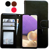 Darrahopens Electronics > Mobile Accessories > Phone Cases & Screen Protectors Samsung Galaxy A32 5G - Leather Case / Protection White_max White