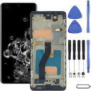 Darrahopens Electronics > Mobile Accessories > Phone Cases & Screen Protectors Samsung Galaxy S20 Ultra 5G Screen Replacement with Frame, 6.9" Curved Dynamic AMOLED 2X Touch Digitizer, Full Repair Tool Kit & Tempered Glass Protector for SM‑G988U SM‑G988U1 SM‑G988A SM‑G988W