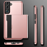 Darrahopens Electronics > Mobile Accessories > Phone Cases & Screen Protectors Samsung Galaxy S22 Case with Card Slot Rose Gold