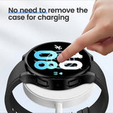 Darrahopens Electronics > Mobile Accessories > Phone Cases & Screen Protectors Samsung Galaxy Watch 4 5 6 Screen Protector Case 40mm 44mm with Silicone TPU Bumper Black Compatible with Galaxy Watch6 44mm