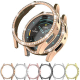 Darrahopens Electronics > Mobile Accessories > Phone Cases & Screen Protectors Samsung Galaxy Watch 6 5 4 40mm 44mm Case PC Clear Bumper with Diamond Coating for Single Row Shiny Protection
