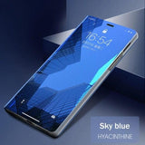 Darrahopens Electronics > Mobile Accessories > Phone Cases & Screen Protectors Samsung S21 FE Transparent Blue Full Body Protection Smart Case 360 Compatible with Samsung