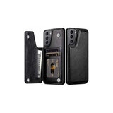 Darrahopens Electronics > Mobile Accessories > Phone Cases & Screen Protectors Samsung S22 Shockproof Case Card Holder 3-COMPARTMENT Flip Black_yux