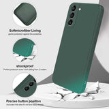Darrahopens Electronics > Mobile Accessories > Phone Cases & Screen Protectors Samsung S23 Case Compatible with Samsung Green Matte Rubberized Camera Protection Liquid