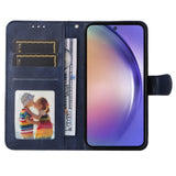 Darrahopens Electronics > Mobile Accessories > Phone Cases & Screen Protectors SKALO Samsung A55 5G Wallet Case Compatible with Samsung PU Leather Cover Blue