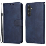 Darrahopens Electronics > Mobile Accessories > Phone Cases & Screen Protectors SKALO Samsung A55 5G Wallet Case Compatible with Samsung PU Leather Cover Blue
