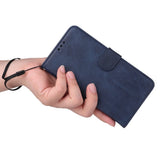 Darrahopens Electronics > Mobile Accessories > Phone Cases & Screen Protectors SKALO Samsung A55 5G Wallet Case Compatible with Samsung PU Leather Cover Blue
