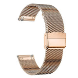Darrahopens Electronics > Mobile Accessories > Phone Cases & Screen Protectors Stainless Steel Bracelet Compatible with Samsung Galaxy Watch 4 5 6 40mm 44mm Mesh Loop Bling Case Gold Set