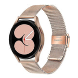 Darrahopens Electronics > Mobile Accessories > Phone Cases & Screen Protectors Stainless Steel Bracelet Compatible with Samsung Galaxy Watch 4 5 6 40mm 44mm Mesh Loop Bling Case Gold Set