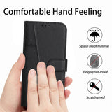 Darrahopens Electronics > Mobile Accessories > Phone Cases & Screen Protectors Stitched Calfskin Case Compatible with Redmi 14C 4G (FMY) Black