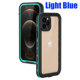 Darrahopens Electronics > Mobile Accessories > Phone Cases & Screen Protectors Waterproof Case for iPhone 15 14 13 12 11 Pro Max XR 7 8 Transparent Protection for Diving Swimming Outdoor Sports