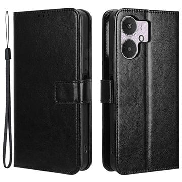 Darrahopens Electronics > Mobile Accessories > Phone Cases & Screen Protectors Xiaomi Redmi 13C 5G Poco M6 Magnetic Flip Wallet Case Black