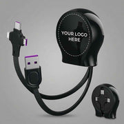 10Pack Retractable 3-in-1 Charging Cable, Fast Charging Travel Cable for iPhone, Samsung & Android, Ideal for Home, Office, Car, Travel, Corporate Gifts, Wedding Favors, Promotional Giveaways - Black - Size 10Pack In Australia - Darrahopens
