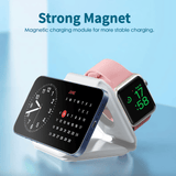 Darrahopens Electronics > Mobile Accessories > Phone Chargers 3 in 1 Wireless 15W Qi Fast Charging Foldable Station for Apple Mag Safe