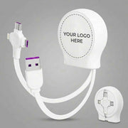 40Pack Retractable 3-in-1 Charging Cable, Fast Charging Travel Cable for iPhone, Samsung & Android, Ideal for Home, Office, Car, Travel, Corporate Gifts, Wedding Favors, Promotional Giveaways - White - Size 40Pack In Australia - Darrahopens