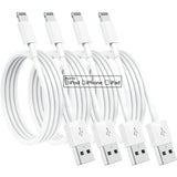 Darrahopens Electronics > Mobile Accessories > Phone Chargers Apple MFi Certified Lightning Charging Cable 4-Pack 1.8m Compatible with iPhone 12 11 X XR XS 8 7