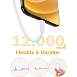 Darrahopens Electronics > Mobile Accessories > Phone Chargers Apple MFi Certified Lightning Charging Cable 4-Pack 1.8m Compatible with iPhone 12 11 X XR XS 8 7