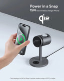 Darrahopens Electronics > Mobile Accessories > Phone Chargers Aukey MagFusion 3-in-1 Pro Qi2 Magnetic Fast Wireless Charging Station with Active Cooling (LC-MC311A)