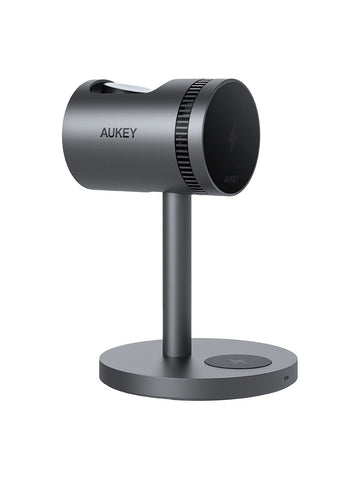 Darrahopens Electronics > Mobile Accessories > Phone Chargers Aukey MagFusion 3-in-1 Pro Qi2 Magnetic Fast Wireless Charging Station with Active Cooling (LC-MC311A)