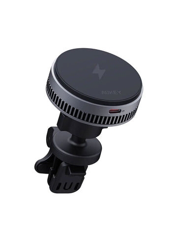 Darrahopens Electronics > Mobile Accessories > Phone Chargers Aukey MagFusion Dash Pro Qi2 Magnetic Fast Wireless Charging Phone Mount with Active Cooling (HD-MC13A)