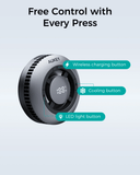 Darrahopens Electronics > Mobile Accessories > Phone Chargers Aukey Magfusion GameFrost Magnetic Wireless Charger with Active Cooling (LC-G10)