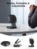 Darrahopens Electronics > Mobile Accessories > Phone Chargers Aukey MagFusion L Qi2 Foldable 2 In 1 Magnetic Wireless Charger (LC-MC211)