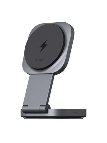 Darrahopens Electronics > Mobile Accessories > Phone Chargers Aukey MagFusion L Qi2 Foldable 2 In 1 Magnetic Wireless Charger (LC-MC211)