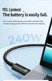 Darrahopens Electronics > Mobile Accessories > Phone Chargers Baseus Data cable CtoC 240w 1m-Black