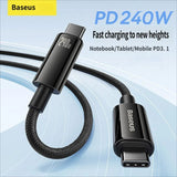 Darrahopens Electronics > Mobile Accessories > Phone Chargers Baseus Data cable CtoC 240w 1m-Black