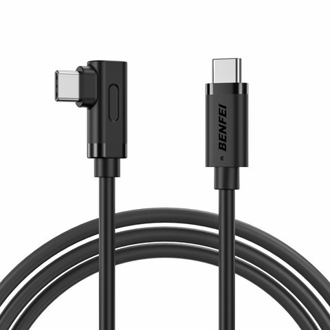 Darrahopens Electronics > Mobile Accessories > Phone Chargers BENFEI 428BK-3M USB C to Right Angle USB C Cable , 90-dgree Angled USB 2.0 Type C Charger Cable, 3A Fast Charging & 480Mbps Data Sync, Durable PVC