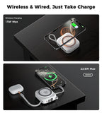 Darrahopens Electronics > Mobile Accessories > Phone Chargers Choetech B697C-WH 10000mAh LED display 22.5W power bank for Mobile and Apple watch/Airpods CCC Certified