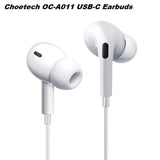 Darrahopens Electronics > Mobile Accessories > Phone Chargers Choetech OC-A011 USB-C In-Ear Headphones 1.2m - White