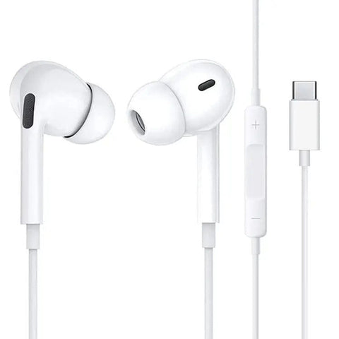 Darrahopens Electronics > Mobile Accessories > Phone Chargers Choetech OC-A011 USB-C In-Ear Headphones 1.2m - White