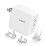 Darrahopens Electronics > Mobile Accessories > Phone Chargers CHOETECH PD6008  GAN Dual Type-C 100w Travel Charger (US/EU/UK/AU)