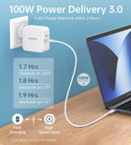 Darrahopens Electronics > Mobile Accessories > Phone Chargers CHOETECH PD6008  GAN Dual Type-C 100w Travel Charger (US/EU/UK/AU)