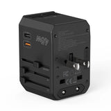 Darrahopens Electronics > Mobile Accessories > Phone Chargers CHOETECH PD6045 GaN Tech 2C+2A 45W Travel Adapter with US EU UK AU Plugs Black