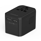 Darrahopens Electronics > Mobile Accessories > Phone Chargers CHOETECH PD6045 GaN Tech 2C+2A 45W Travel Adapter with US EU UK AU Plugs Black