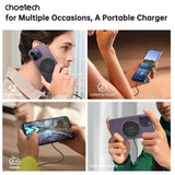 Darrahopens Electronics > Mobile Accessories > Phone Chargers CHOETECH T697-F 15W/7.5W/5W magnetic charger for iPhone, Air Pods and more 1.5M Black