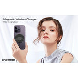 Darrahopens Electronics > Mobile Accessories > Phone Chargers CHOETECH T697-F 15W/7.5W/5W magnetic charger for iPhone, Air Pods and more 1.5M Black