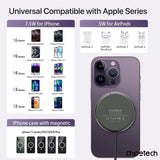 Darrahopens Electronics > Mobile Accessories > Phone Chargers CHOETECH T697-F 15W/7.5W/5W magnetic charger for iPhone, Air Pods and more 1.5M Black
